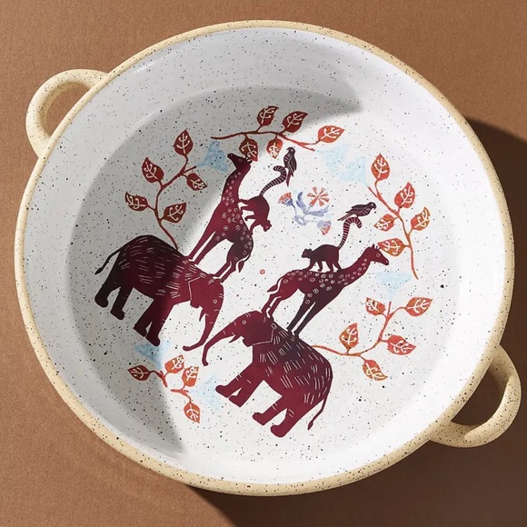 Rustic Style Animal Pie Dish by Maria Lena for Bakeware